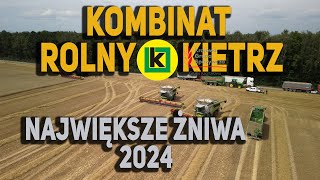 NAJWIĘKSZE ŻNIWA W POLSCE🔥 KOMBINAT ROLNY KIETRZ☆ 4x CLAAS LEXION 8900 14m HEDER 3000ha PSZENICY😱 [upl. by Yraunaj]