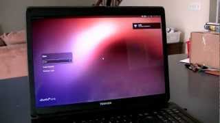 Ubuntu 1210 on Toshiba Satellite L355 [upl. by Oderfodog880]