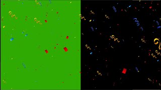 Confetti Green Screen  Confetti  Green Screen Effect 4K Video [upl. by Aivlis197]