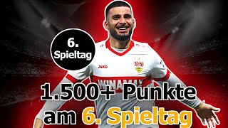 1500 Punkte am 6 Spieltag  Kickbase Bundesliga Spieltags Preview I Kickbaseking [upl. by Carri]