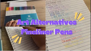 Art Alternatives Fineline Pens 🖊️ ASMR  Stationary Review  Ep 2 [upl. by Etteneg102]