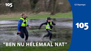 Brian en Mauro in Schalkwijk op de vlucht tijdens politie Hunt Haarlem105 [upl. by Wilone]