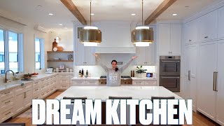 DREAM KITCHEN TOUR  FULL KITCHEN TOUR IN OUR NEW DREAM HOME [upl. by Naujak]