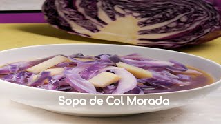 Sopa de col morada [upl. by Ludlow]