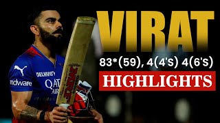 RCB vs KKR 10th Match 2024  King Kohli Highlights Record  KKR vs RCB Highlights [upl. by Keare]