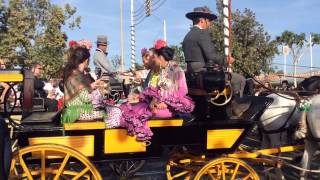 The horse and carriage parade at the Seville Fair [upl. by Bone]