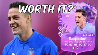 88 Giacomo Raspadori Ultimate Birthday Player Anaylsis  EA FC 24 Ultimate Team [upl. by Koeninger442]