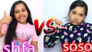 Shafa Vs Soso Whos best lets test them  Shafa Show Urdu SUBSCRIBE [upl. by Aralomo]