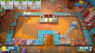 Overcooked 2  Carnival of Chaos  Level 11  1 player solo  4 stars [upl. by Allemaj]