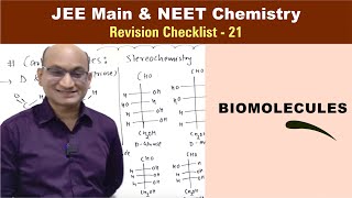 Biomolecules  Revision Checklist 21 for JEE amp NEET Chemistry [upl. by Granniah]