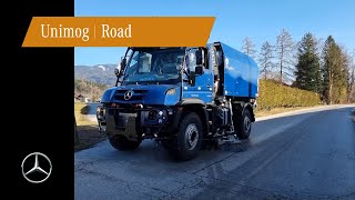 Unimog U530 with Trilety TK66D suction sweeper [upl. by Antonella]