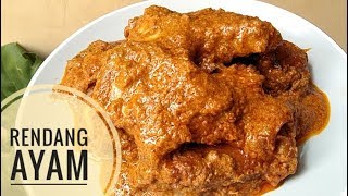 Resep rendang ayam [upl. by Meekar]