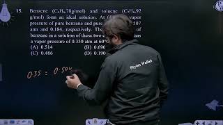 Benzene C4H678gmol and toluene C7H692 gmol form an ideal solution At 60 C the vapor [upl. by Nniw]