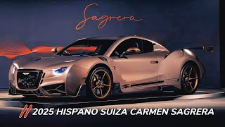 New 2025 Hispano Suiza Carmen Sagrera  120th Anniversary new version full electric 1100HP [upl. by Ruhnke]