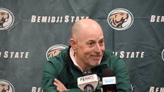 Bemidji State Mens Hockey Media Availability Nov 26 2024 [upl. by Reddin934]