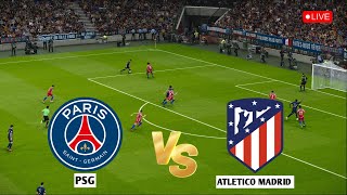 🔴 LIVE  Paris SaintGermain vs Atlético Madrid I UEFA Champoins League 2425 I eFOOTBALL PES 21 [upl. by Dlnaod]