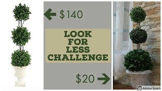 How To Make Topiary TreesDIY Topiary TreesLook For Less Home Decor [upl. by Yffub]