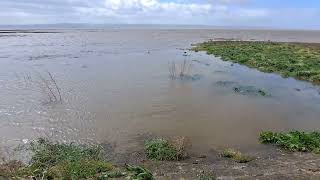 Parkgate front HIGH TIDE during Storm  Tuesday 9th April 2024  090424  WIRRAL [upl. by Yzzo874]