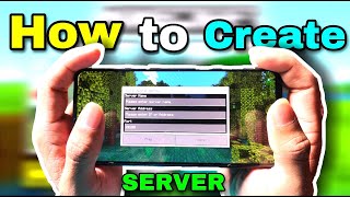 How to create server in minecraft pe  how to make server in minecraft pe  Hindi [upl. by Filemon]