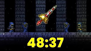 Terraria  Classic Moon Lord Speedrun in 50 Minutes Random Seed NMA WR [upl. by Arutek60]