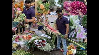 Wholesale Flower Market  Dadar Flower Market [upl. by Anialahs]