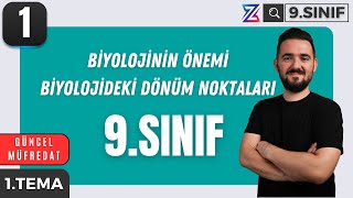 9 SINIF BİYOLOJİ YENİ MÜFREDAT  BİYOLOJİNİN ÖNEMİ VE DÖNÜM NOKTALARI  MAARİF MODELİ 1 DERS [upl. by Ennovy]