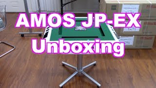 Japanese Riichi Mahjong Auto Table AMOS JPEX Unboxing [upl. by Ahsetal157]