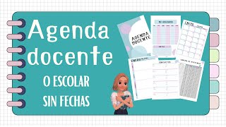 Agenda docente o escolar sin fechas😉 [upl. by Ranilopa]