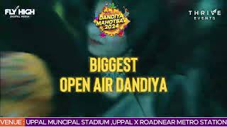 Dandiya Mahotsav 2024  Biggest Open Air Dandiya  Uppal Municipal Stadium [upl. by Nylorak]