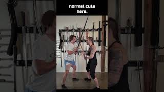 Crosswise Cut Longsword 101 sword HEMA shorts [upl. by Queenie]