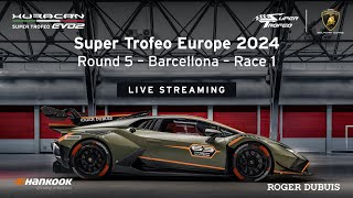 Lamborghini Super Trofeo Europe 2024 – Barcellona Race 1 [upl. by Espy352]