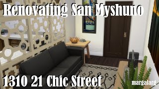 Sims 4  Renovating San Myshuno  1310 21 Chic St [upl. by Kcirred668]