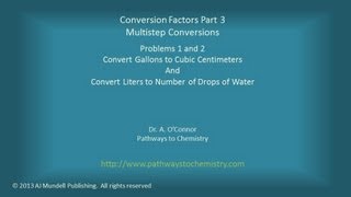 Conversion Factors Part 3 Multistep Conversion Chemistry Problems [upl. by Namien158]