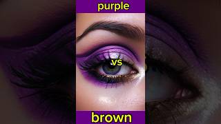 PURPLE 💜 VS BROWN 🤎Which one u prefershorts [upl. by Mitchell]