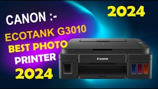 Canon G3020 Printer Full Review  How To set Printer canon G3010 wifi  Best Photo Printer [upl. by Ilan]