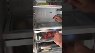 Removing and Cleaning Bosch refrigerator glass shelf [upl. by Vaden]