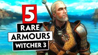 5 Rare Armors You May Have Missed  THE WITCHER 3 [upl. by Novick]