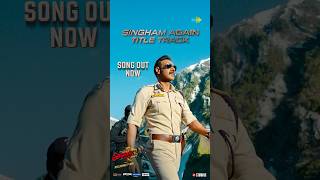 Singham Again Title Track  In Cinemas Now [upl. by Maroj]