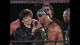 Dennis Rodman joins the NWO at Nitro Spring Break Hollywood Hogan hands Sting a NWO Shirt WCW [upl. by Llebyram876]