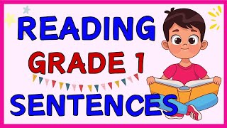 READING SENTENCES for GRADE 1  Practice Reading at Home  Reading Skills amp Vocabulary [upl. by Enialb]