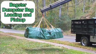 Bagster dumpster Bag Loading and Pickup [upl. by Noevart904]