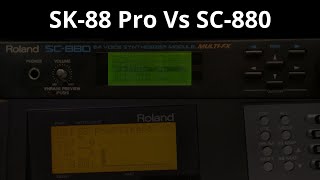 SK88 Pro Vs SC880  Voices and Effects [upl. by Hgieleak]