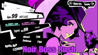 Spoiler Persona 5 Strikers All quotPainful Pastquot Boss Fights Solo NoirNo items MercilessEX [upl. by Margareta]