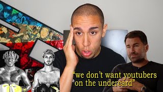 NO YouTubers ALLOWED on the KSI vs Logan Paul 2 Undercard Response to EDDIE HEARN [upl. by Ing]