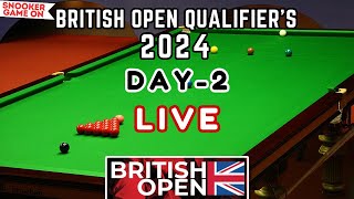 🔴 Snooker Live British Open Qualifiers 2024 Table 2 Day 2 Live Matches [upl. by Hinkle]