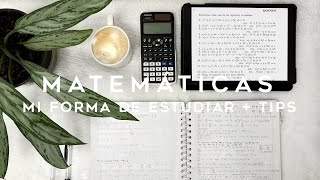 Mi forma de estudiar matemáticas 📓 cómo me preparo para exámenes tips y recursos 🌿 thelma study🦔 [upl. by Lidah501]