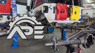 Stretched Jeep JL 1 Ton Swap Progress [upl. by Imuy]