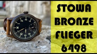 UNBOXING THE STOWA BRONZE FLIEGER 6498 [upl. by Ayekam]