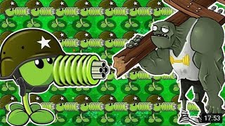 Plants vs Zombies  All Gatling Pea Shooter  Last Stand at Pool 5 Flags Completed [upl. by Worth]