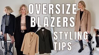 How To Style an Oversized Blazer amp Look Put Together  Chic Neutral Outfits [upl. by Ydnes]